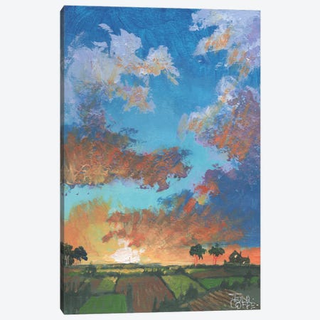 Spring Sunrise Canvas Print #TGF57} by Toni Goffe Canvas Wall Art