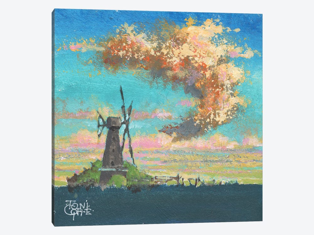 Windmill Afternoon by Toni Goffe 1-piece Canvas Print