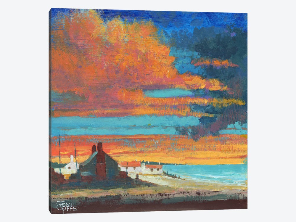 Beach Sunset by Toni Goffe 1-piece Canvas Art Print
