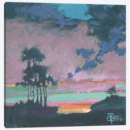 Bay Trees Canvas Print #TGF90} by Toni Goffe Canvas Print
