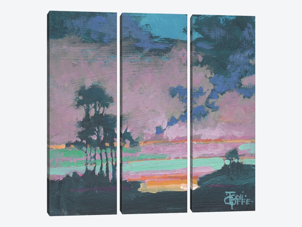 Bay Trees by Toni Goffe 3-piece Canvas Print