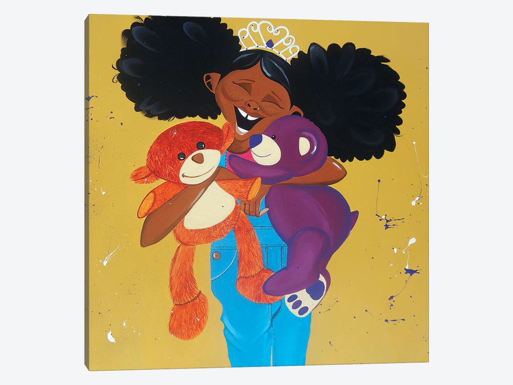 Huggable Harriet by Tiffani Glenn 1-piece Canvas Wall Art