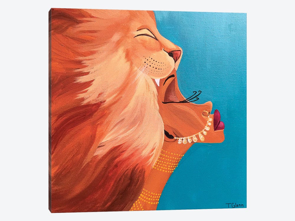 The Lioness 1-piece Canvas Print