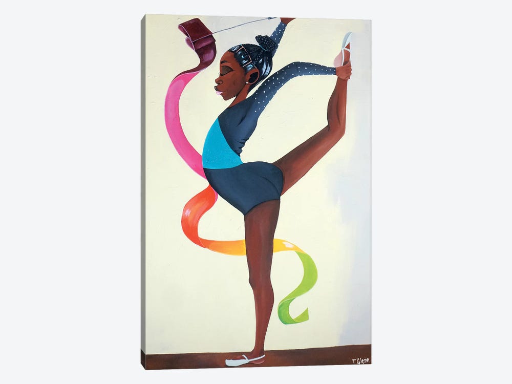 Little Gymnast by Tiffani Glenn 1-piece Canvas Art Print