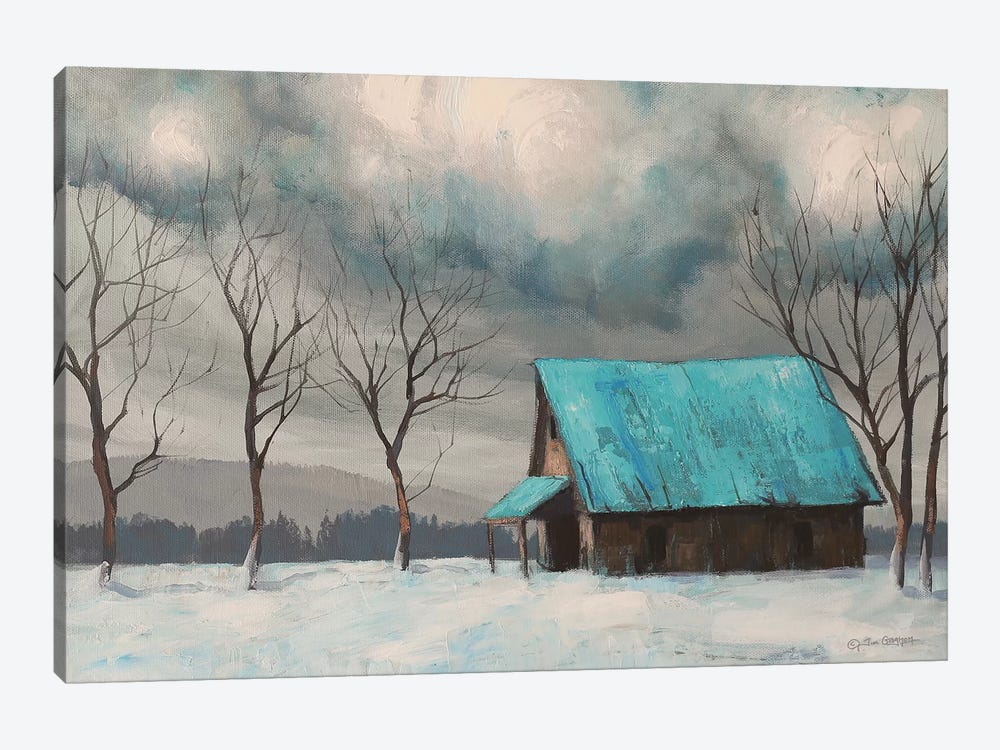 Winter Barn by Tim Gagnon 1-piece Art Print