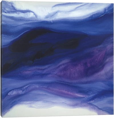 Ocean Daydream Canvas Art Print - Purple Art