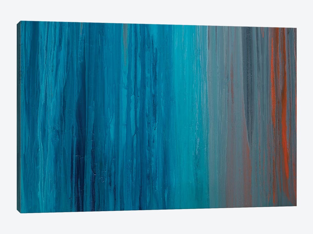 Drenched in Teal II by Teodora Guererra 1-piece Canvas Art Print