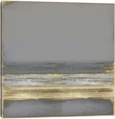 Gold on Gray Canvas Art Print - Taylor Hamilton