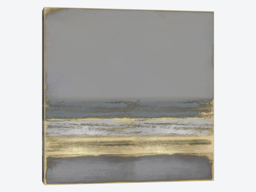 Gold on Gray by Taylor Hamilton 1-piece Canvas Art