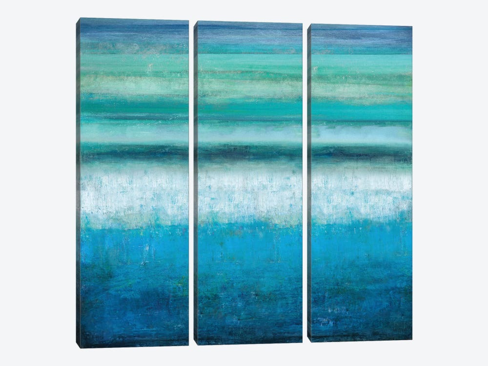 Aqua Tranquility by Taylor Hamilton 3-piece Canvas Print