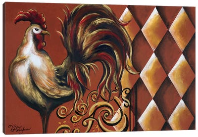 Rules the Roosters I Canvas Art Print - Chicken & Rooster Art