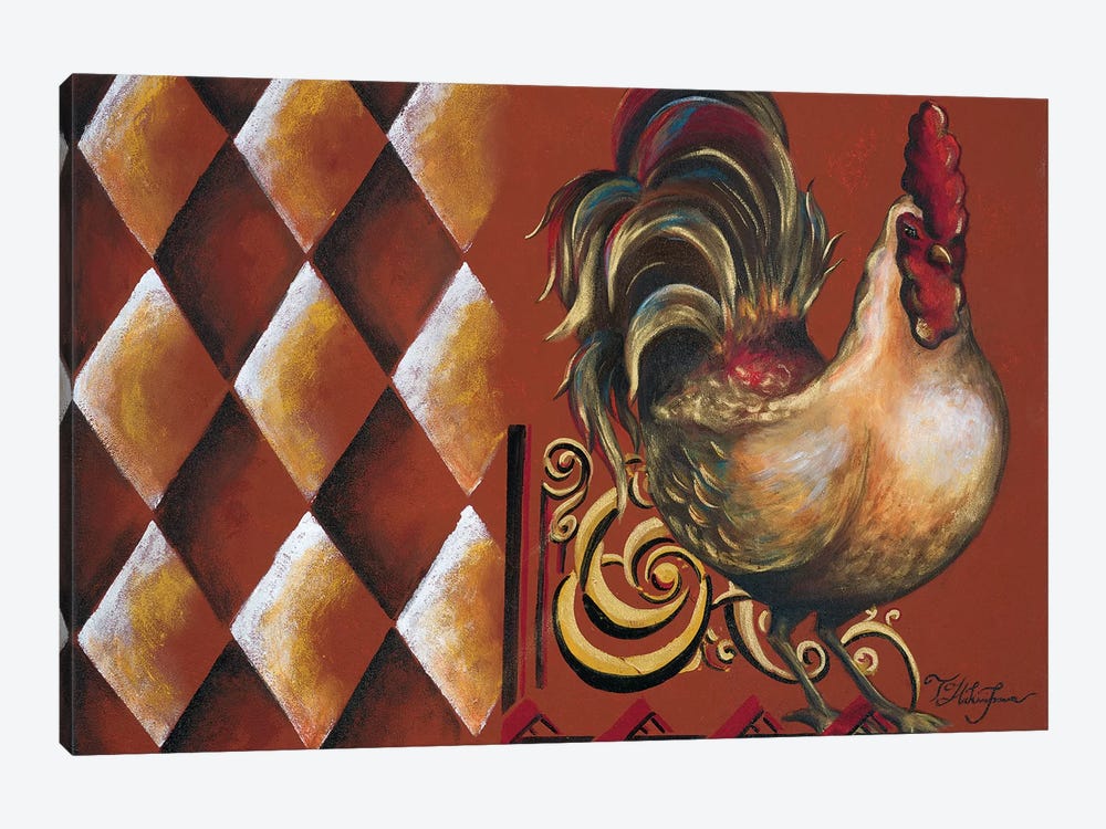 Rules the Roosters II by Tiffany Hakimipour 1-piece Canvas Wall Art