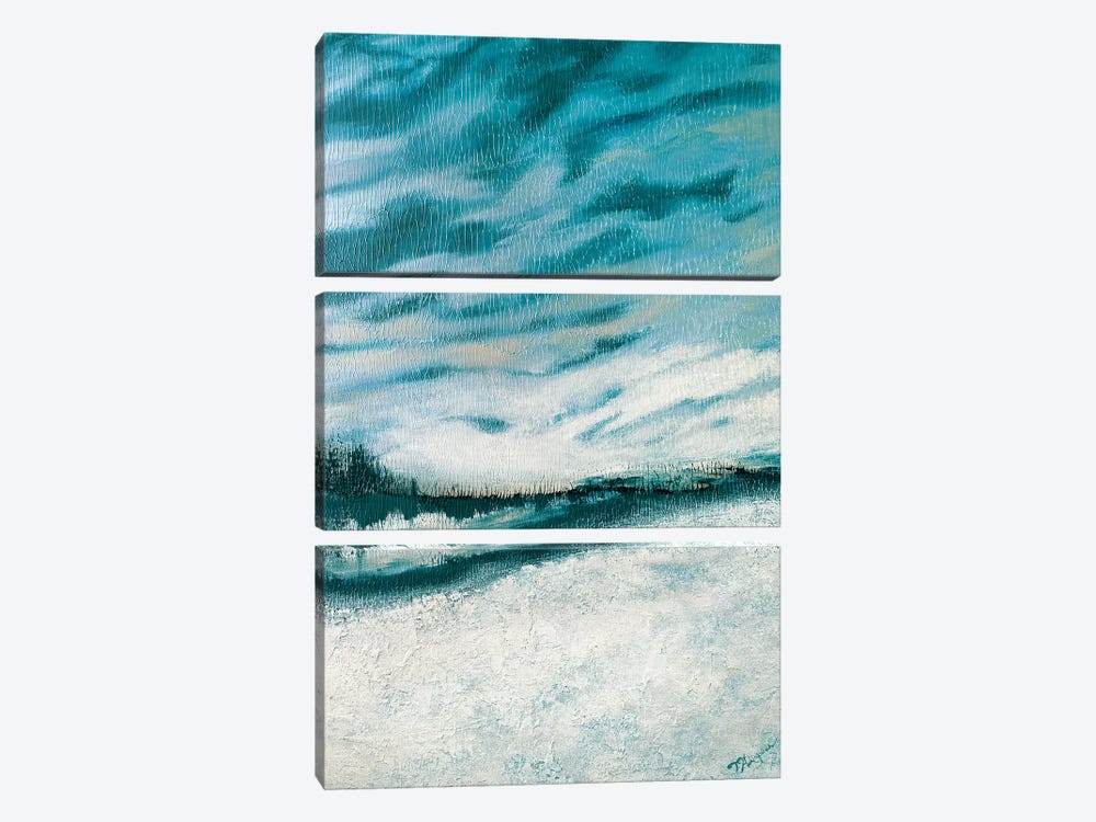 Winter's Edge I by Tiffany Hakimipour 3-piece Canvas Print