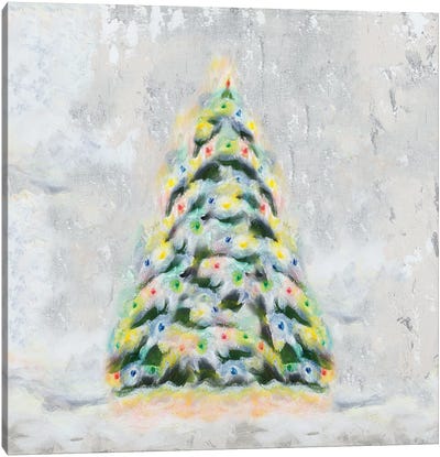 Jolly Christmas Tree Canvas Art Print