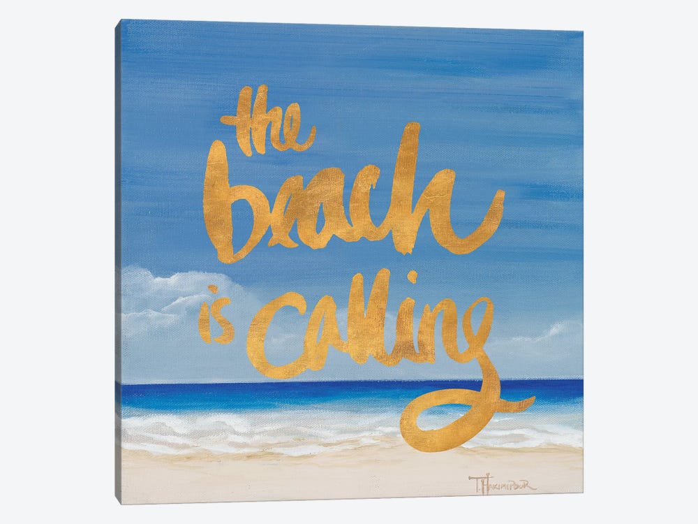 The Beach Is Calling by Tiffany Hakimipour 1-piece Canvas Wall Art