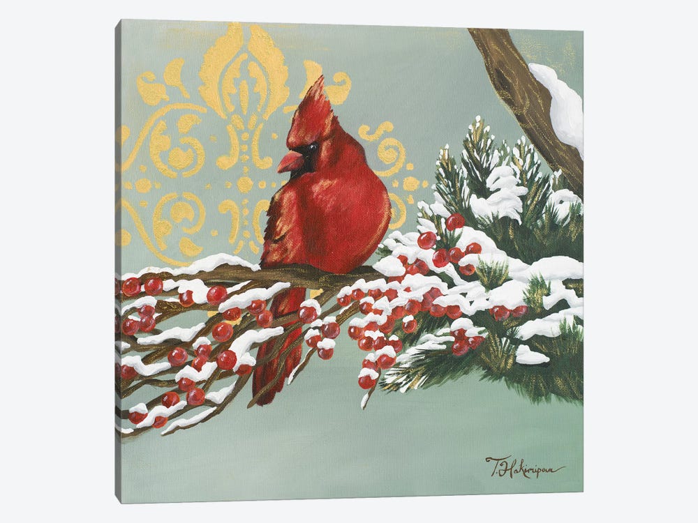 Winter Red Bird I by Tiffany Hakimipour 1-piece Art Print
