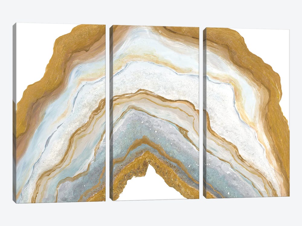 Agate Rainbow II by Tiffany Hakimipour 3-piece Canvas Artwork