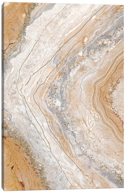 Cool Earth Marble Abstract Canvas Art Print