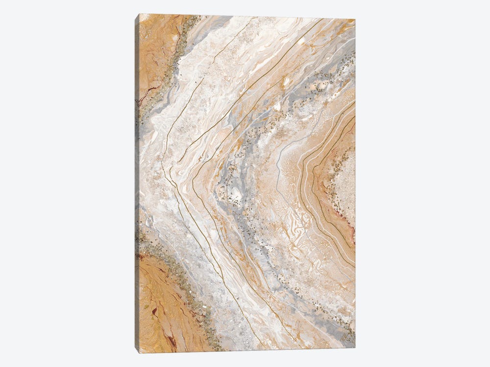 Cool Earth Marble Abstract by Tiffany Hakimipour 1-piece Canvas Print