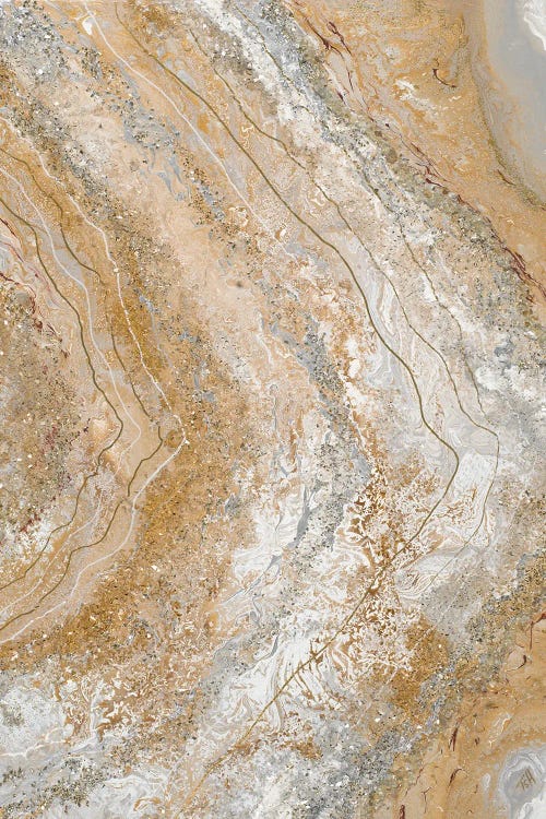 Cool Earth Marble Abstract II