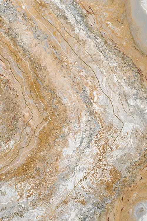 Cool Earth Marble Abstract II