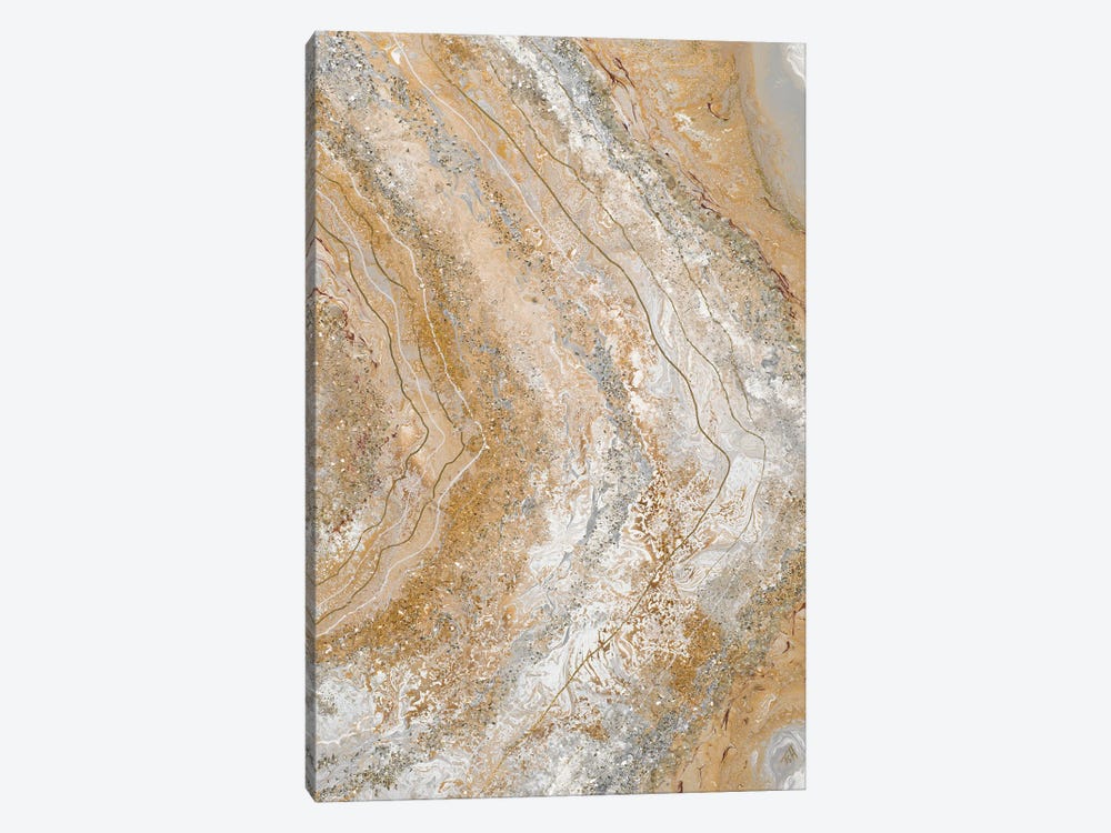 Cool Earth Marble Abstract II by Tiffany Hakimipour 1-piece Canvas Art