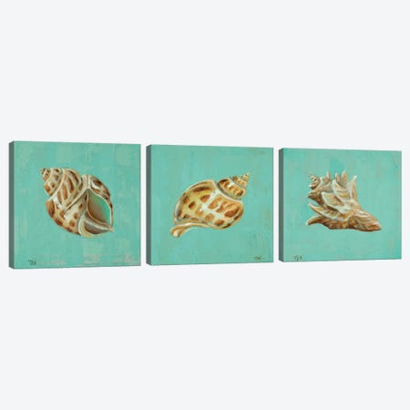 Ocean's Gift Triptych Canvas Print Set #THK3HSET001} by Tiffany Hakimipour Art Print