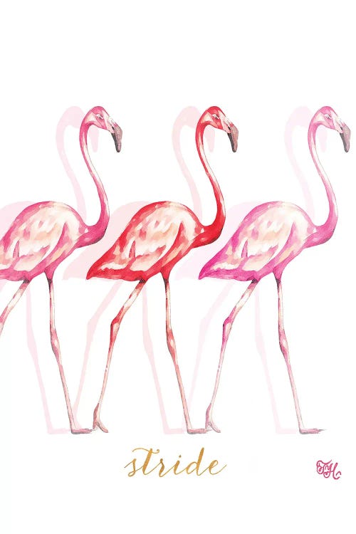 Fashion Flamingos I