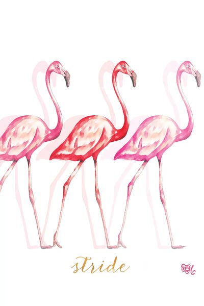 Flamingos: Fashion Flamingos I by Tiffany Hakimipour