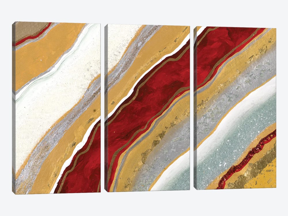 Red Earth I by Tiffany Hakimipour 3-piece Canvas Print