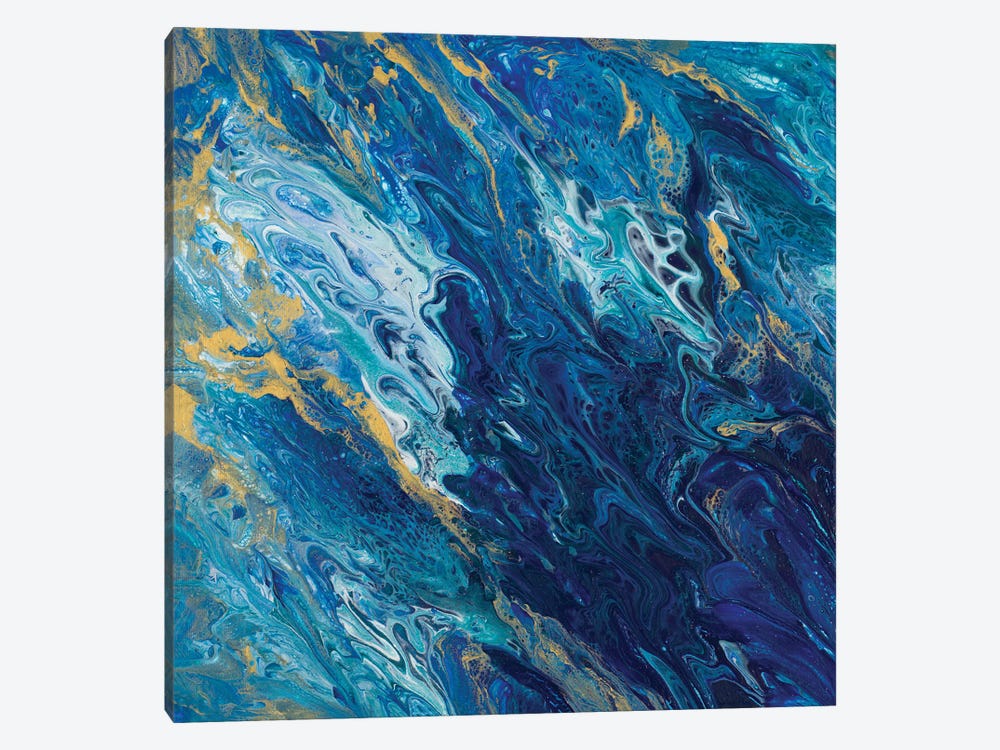 Blue Marble by Tiffany Hakimipour 1-piece Canvas Art