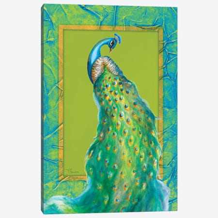 Peacock Daze II Canvas Print #THK8} by Tiffany Hakimipour Canvas Artwork