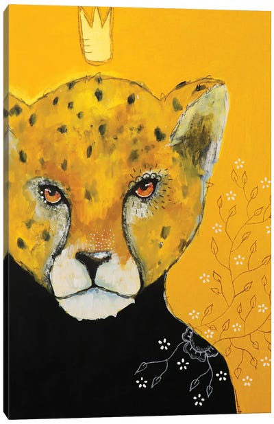 Chasing Sunlight Canvas Art Print - Cheetah Art