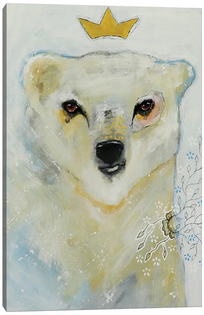 Follow Your Inner Compass Canvas Art Print - Polar Bear Art