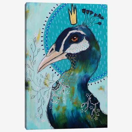 Of Peacocks And Poetry Canvas Print #THM50} by The Secret Hermit Canvas Wall Art