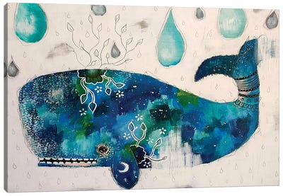 Submerge Canvas Art Print - Folksy Fauna