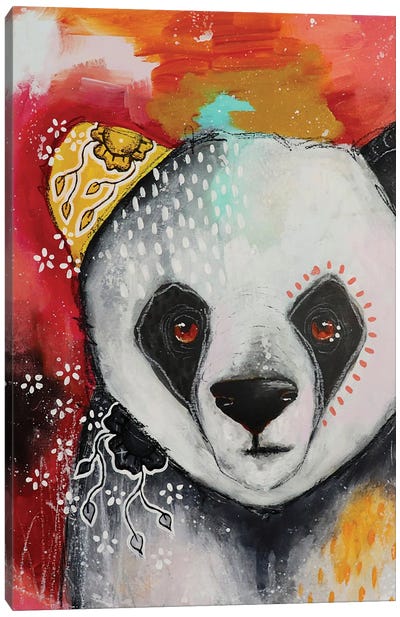 Balancing Act Canvas Art Print - Panda Art