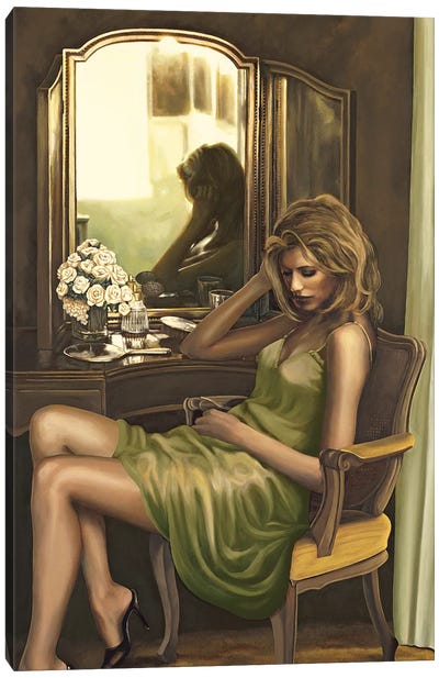In Thought Canvas Art Print