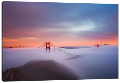 Just Another Day In The Bay Canvas Art Print - Golden Gate Bridge