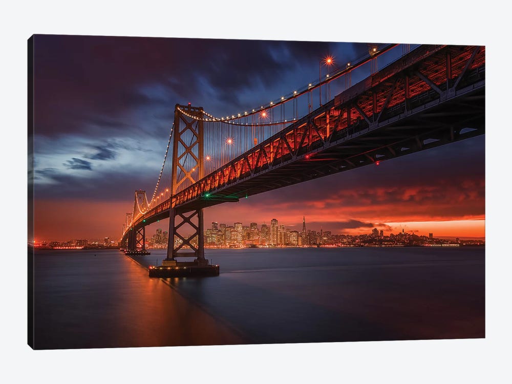 Fire Over San Francisco by Toby Harriman 1-piece Canvas Artwork