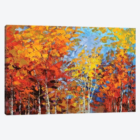 Autumn Hillside Canvas Print #TIA111} by Tatiana Iliina Canvas Artwork