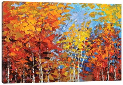 Autumn Hillside Canvas Art Print - Tatiana Iliina