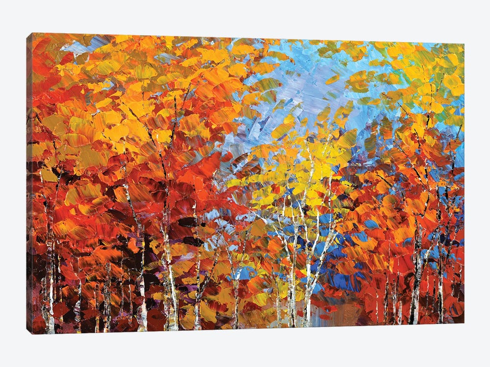 Autumn Hillside by Tatiana Iliina 1-piece Canvas Art Print