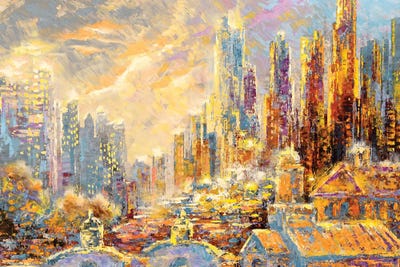 History of LA by Tatiana Iliina art print