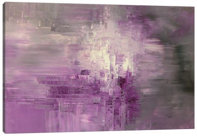 Wild Tastes Canvas Art Print - Purple Abstract Art
