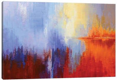 Ice And Fire Canvas Art Print - Fire & Ice
