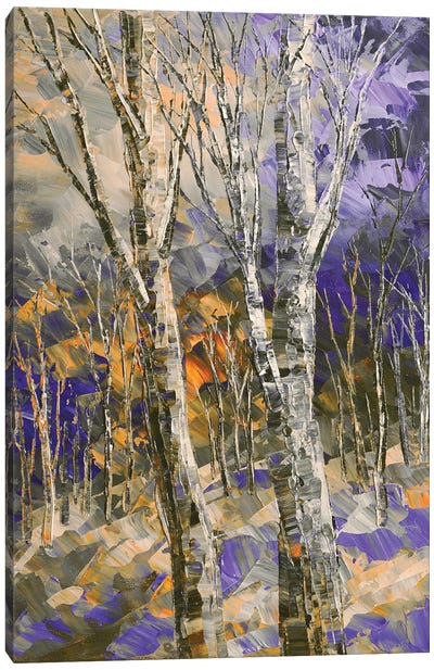 Mirkwood Moonlight Canvas Art Print - Current Day Impressionism Art