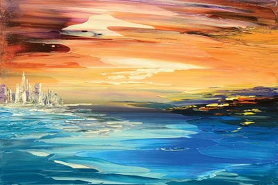 Treasure Island by Tatiana Iliina metal wall art