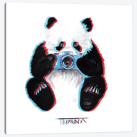 Panda Canvas Print #TIM16} by TIANA Canvas Art