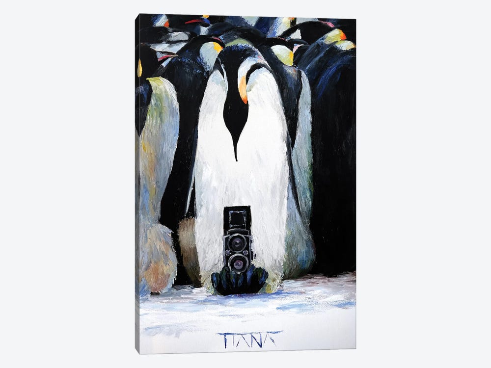 Penguins by TIANA 1-piece Canvas Art